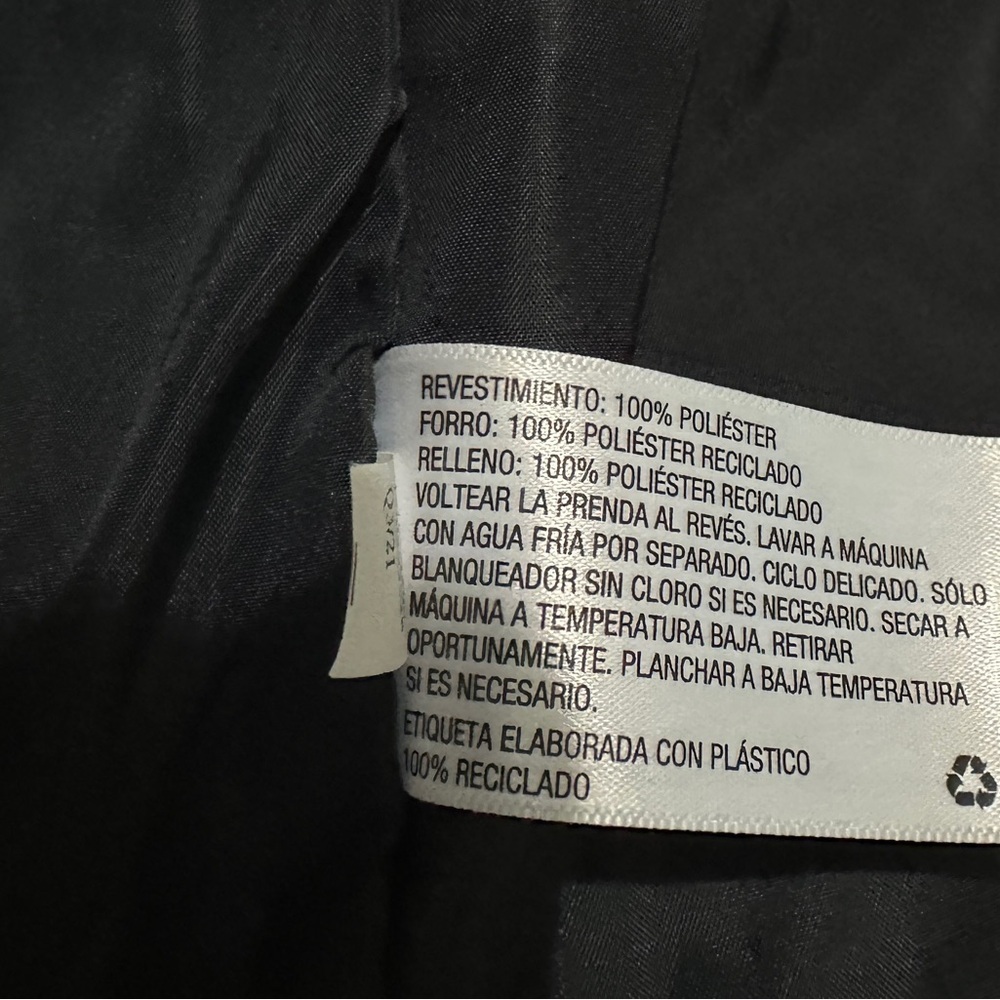 278 Wild Fable | NWOT Women’s Black Heart Print Puffer Jacket (size M) - Picture 8 of 15